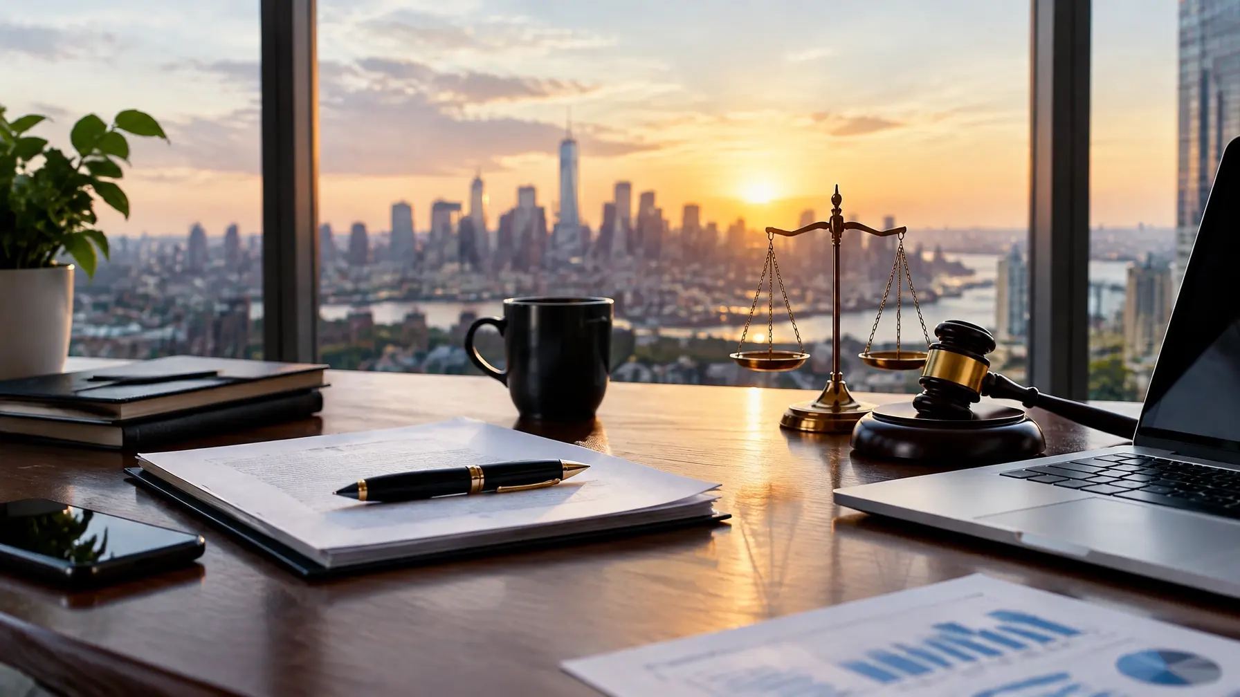 A focused professional reviewing plans at a desk